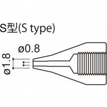 Наконечник HAKKO A1496 для НАККО 815, 816, d=0,8