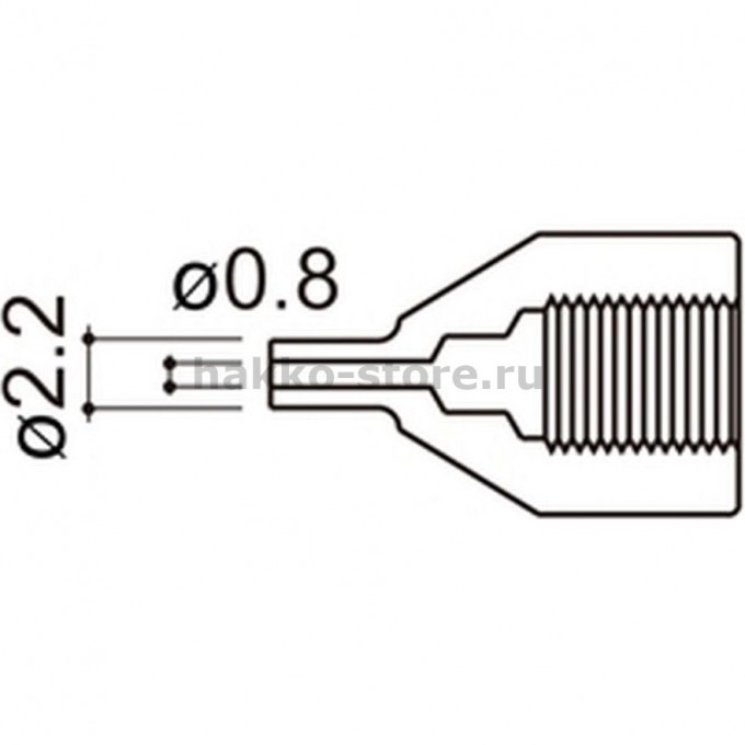 Наконечник HAKKO для НАККО 815, 816, d=0,8 A1497