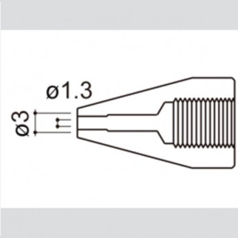 Наконечник HAKKO A1501 для НАККО 815, 816, d=1,3