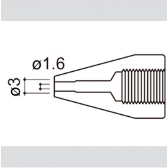 Наконечник HAKKO для НАККО 815, 816, d=1,6 A1502