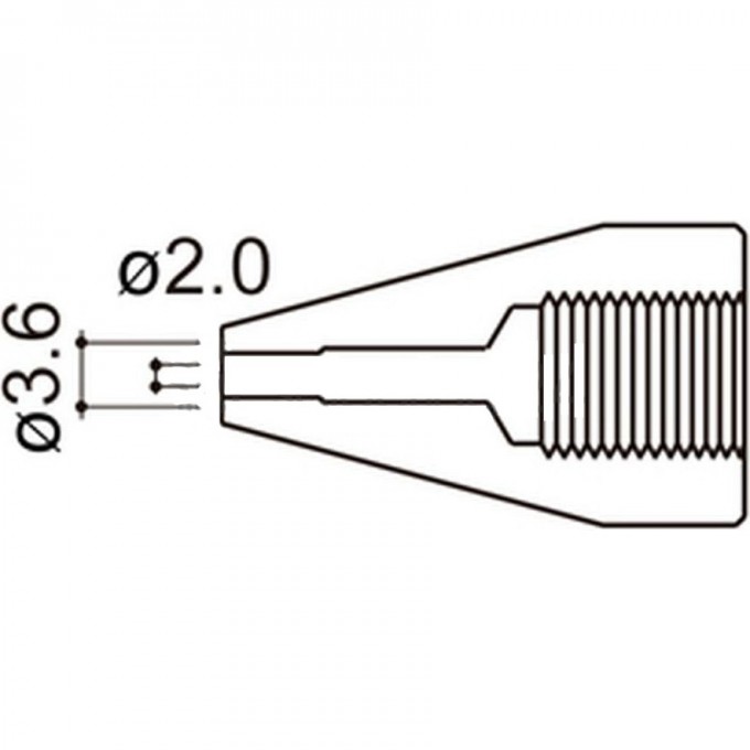 Наконечник HAKKO для НАККО 815, 816, d=2 A1503