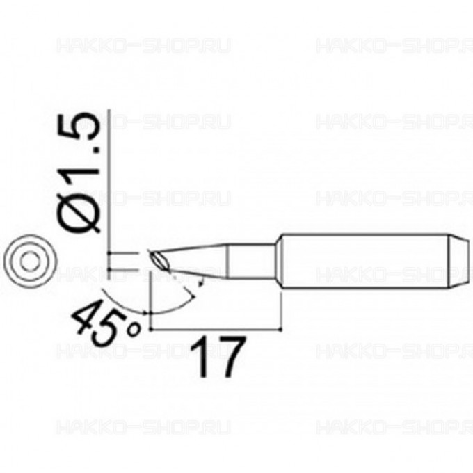 Наконечник HAKKO для паяльников DASH N452-T-C