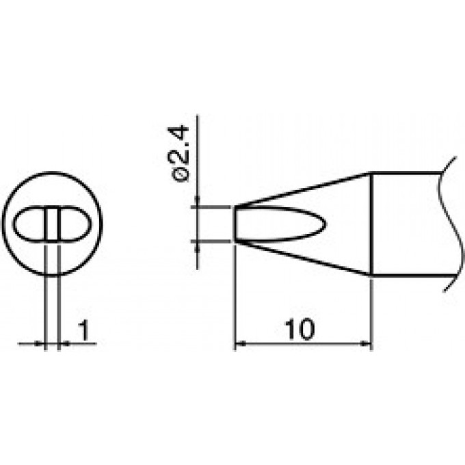 Наконечник HAKKO для станции FX-801 T33-SSD24