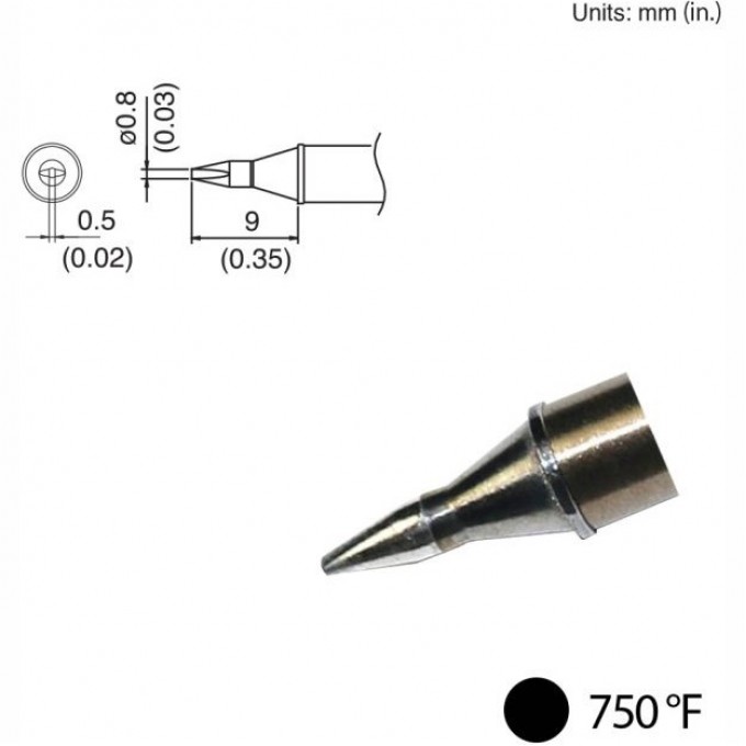 Наконечник HAKKO для станций FX-100 (400℃) T31-02D08