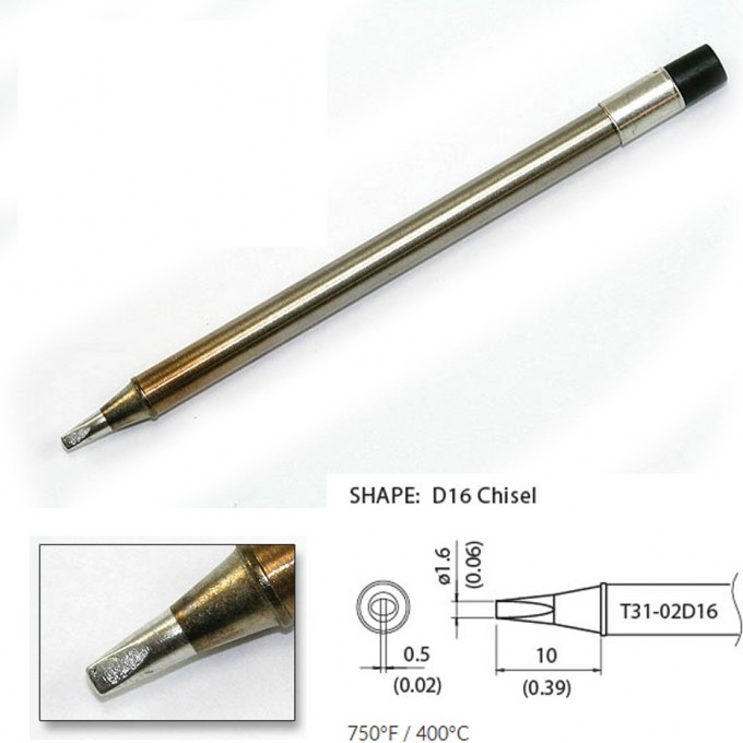 Наконечник HAKKO для станций FX-100 (400℃) T31-02D16