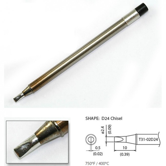 Наконечник HAKKO для станций FX-100 (400℃) T31-02D24