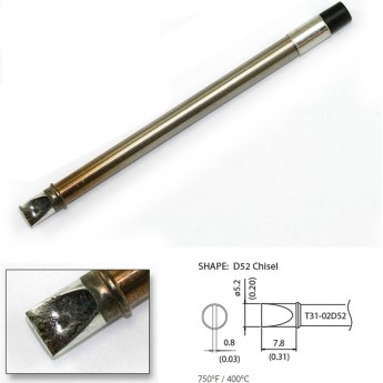 Наконечник HAKKO T31-02D52 для станций FX-100 (400℃)