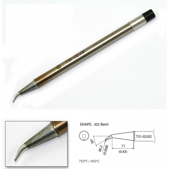Наконечник HAKKO для станций FX-100 (400℃) T31-02J02