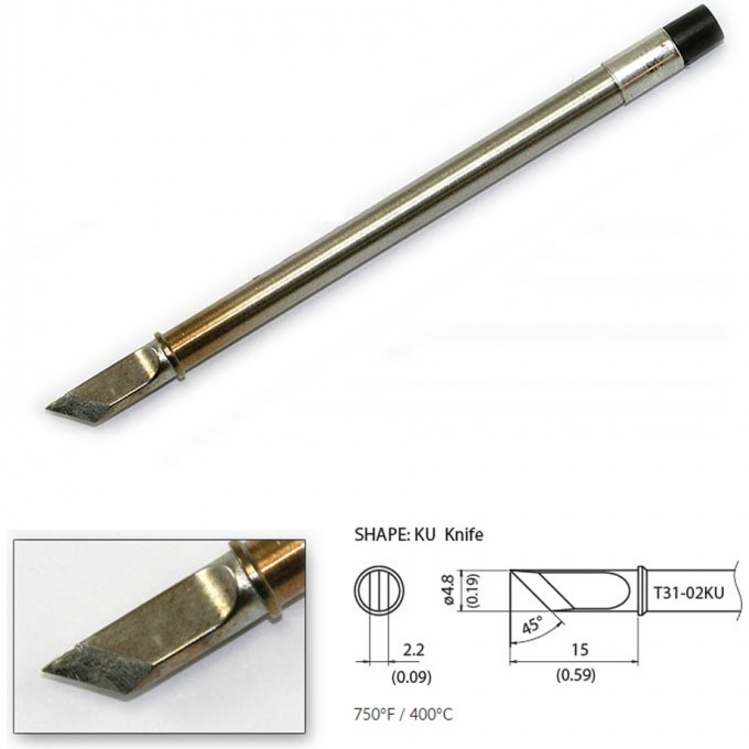 Наконечник HAKKO для станций FX-100 (400℃) T31-02KU