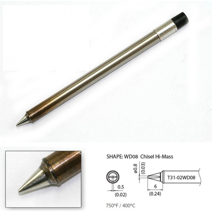 Наконечник HAKKO для станций FX-100 (400℃) T31-02WD08