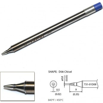 Наконечник HAKKO T31-01D08 для станций FX-100 (450℃)