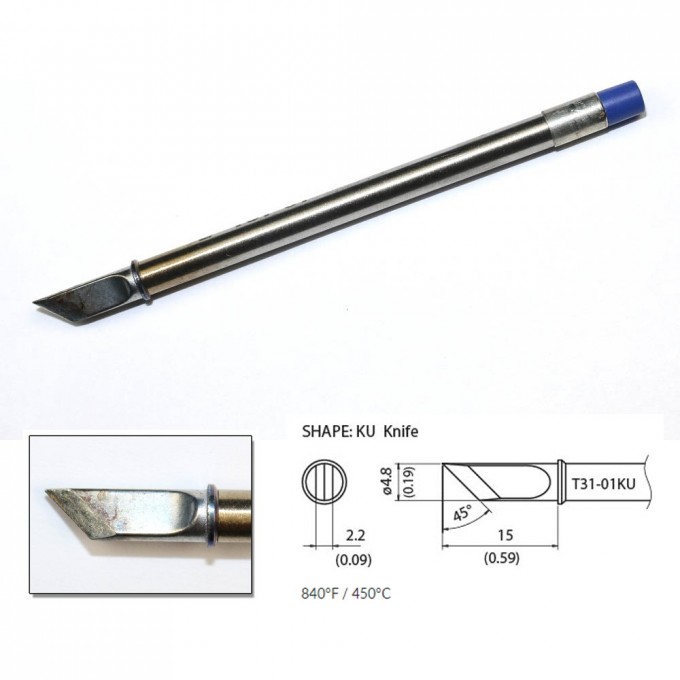 Наконечник HAKKO для станций FX-100 (450℃) T31-01KU