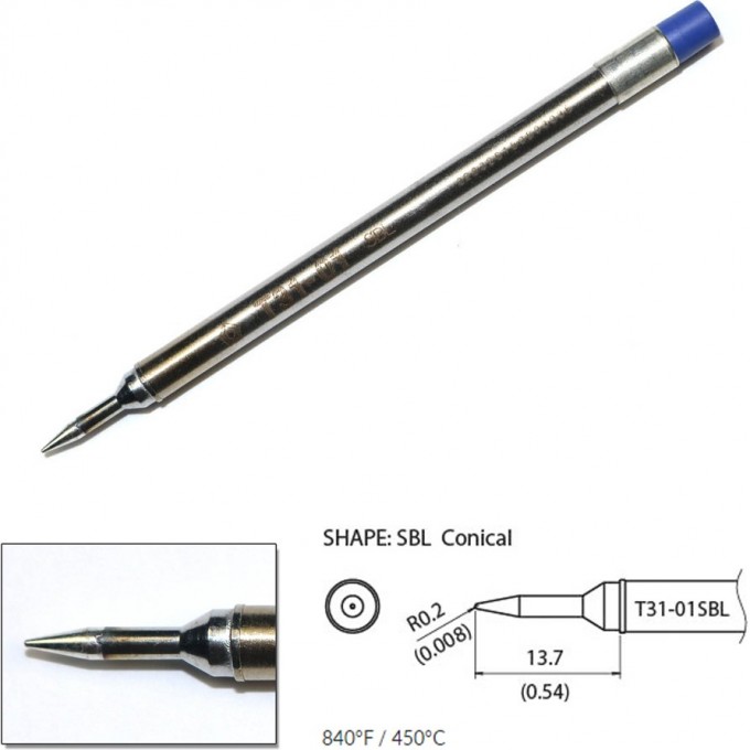 Наконечник HAKKO для станций FX-100 (450℃) T31-01SBL