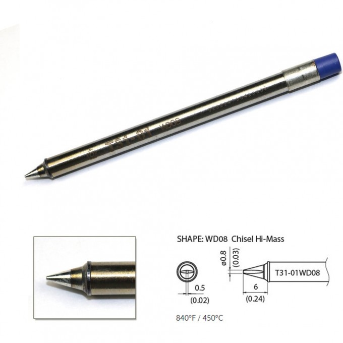 Наконечник HAKKO для станций FX-100 (450℃) T31-01WD08