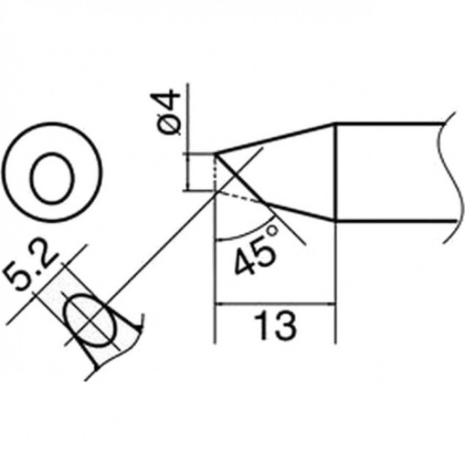 Наконечник HAKKO для станций FX-801 T33-BC4