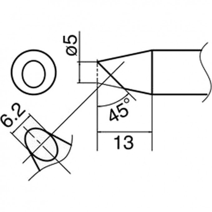 Наконечник HAKKO для станций FX-801 T33-BC5