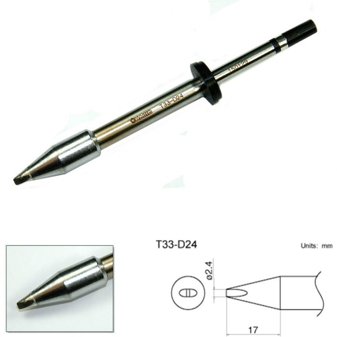 Наконечник HAKKO для станций FX-801 T33-D24