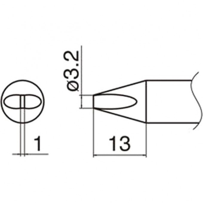 Наконечник HAKKO для станций FX-801 T33-D32