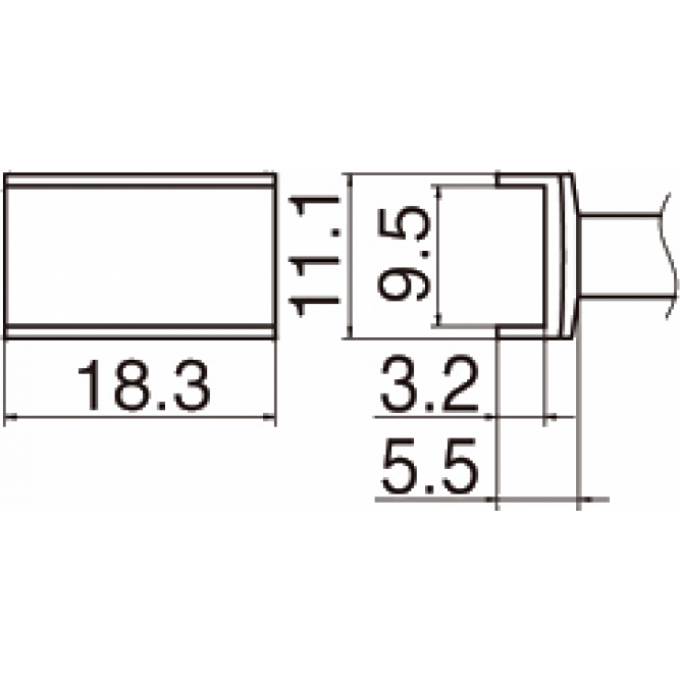 Наконечник HAKKO T12-1003