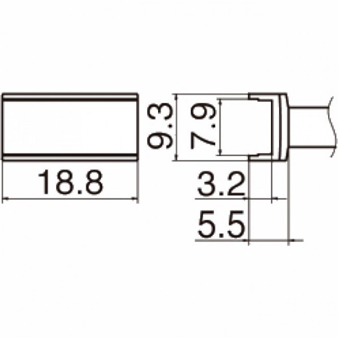 Наконечник HAKKO T12-1007