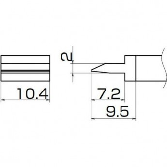Наконечник HAKKO T12-1401