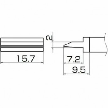 Наконечник HAKKO T12-1402