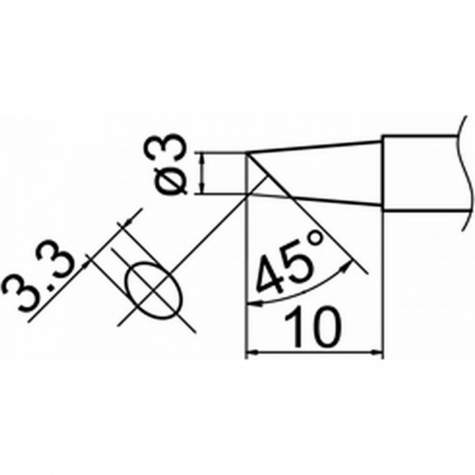 Наконечник HAKKO T12-BC3Z