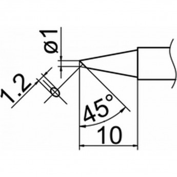 Наконечник HAKKO T12-BCF1Z