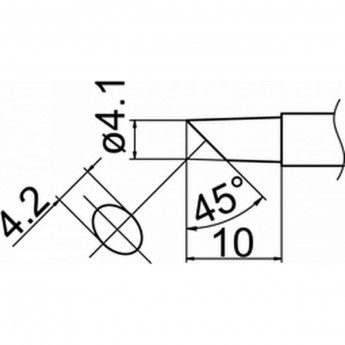 Наконечник HAKKO T12-CF4Z