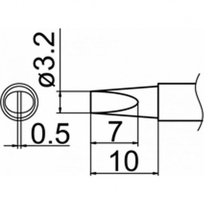 Наконечник HAKKO T12-DL32