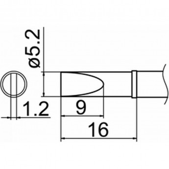 Наконечник HAKKO T12-DL52