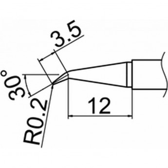 Наконечник HAKKO T12-J02