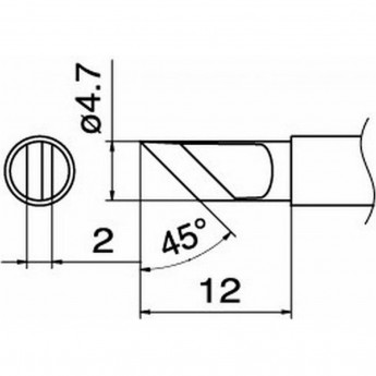 Наконечник HAKKO T12-KRZ