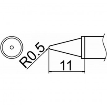 Наконечник HAKKO T12-WB2