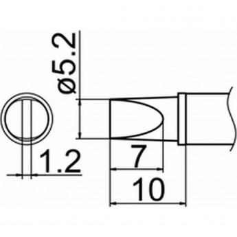 Наконечник HAKKO T12-WD52