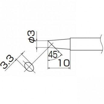 Наконечник HAKKO T13-BC3