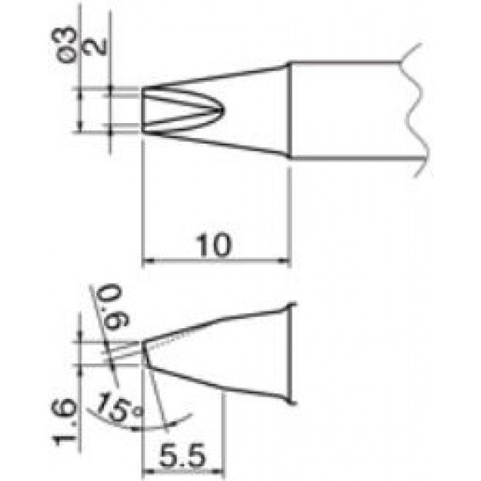 Наконечник HAKKO T20-1610