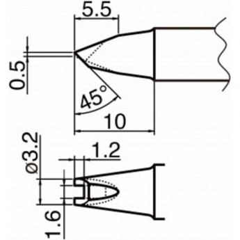 Наконечник HAKKO T20-1611