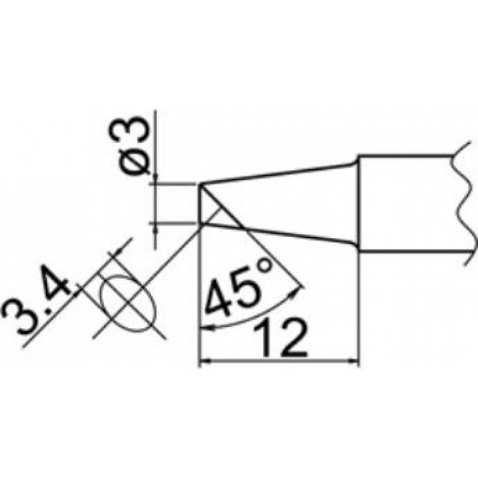 Наконечник HAKKO T20-BC3