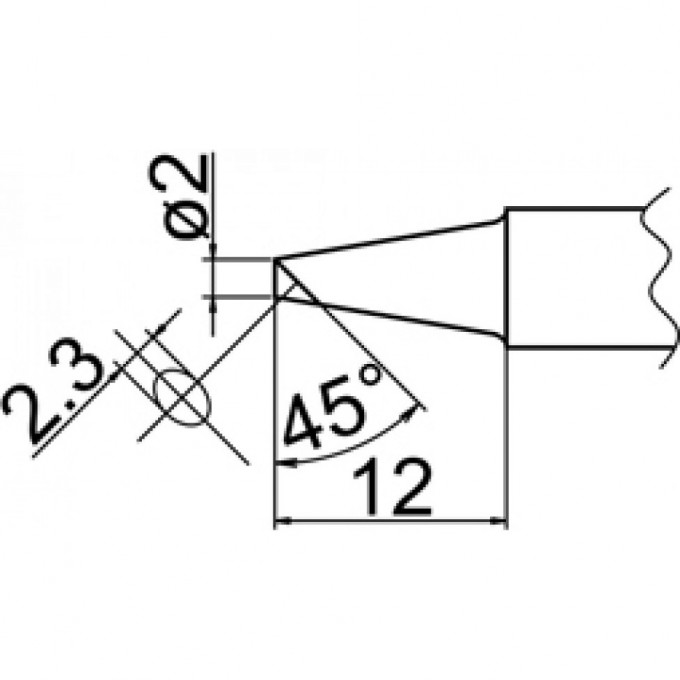 Наконечник HAKKO T20-BCF2