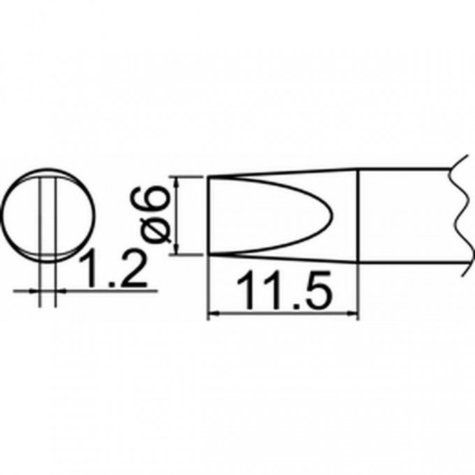 Наконечник HAKKO T20-D6