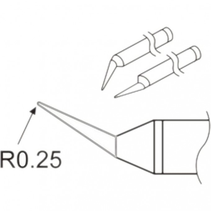Сменная головка HAKKO для термопинцета HAKKO 950 (C1311), 0.5I A1389