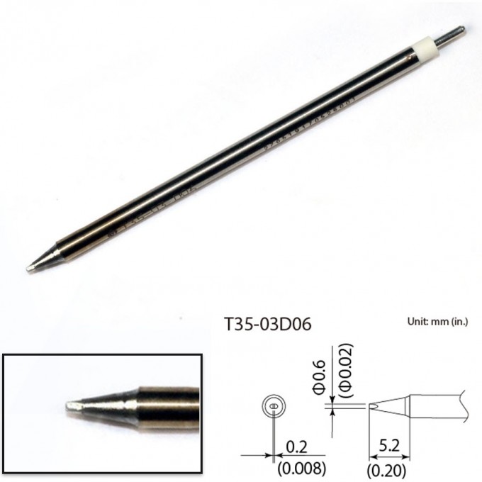 Сменный наконечник HAKKO (350℃) T35-03D06