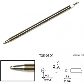 Сменный наконечник HAKKO T35-03D1 (350℃)