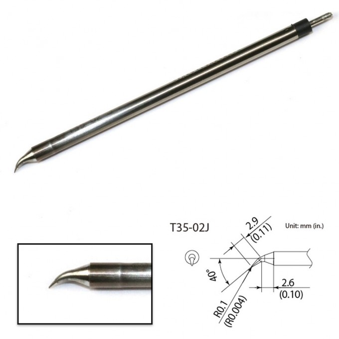 Сменный наконечник HAKKO (400℃) T35-02J