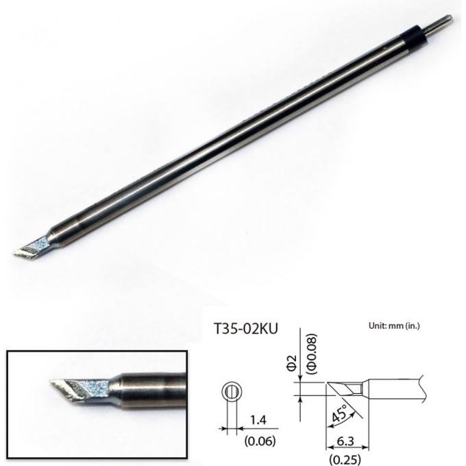 Сменный наконечник HAKKO (400℃) T35-02KU