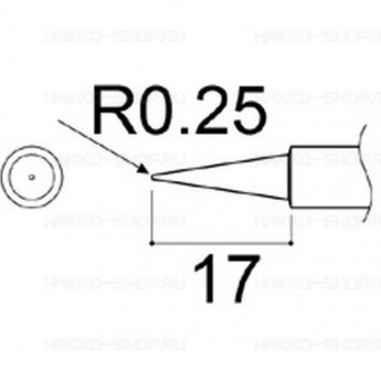 Сменный наконечник HAKKO 980-T-BI для паяльников PRESTO