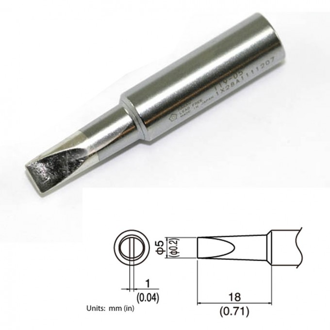 Сменный наконечник HAKKO T19-D5