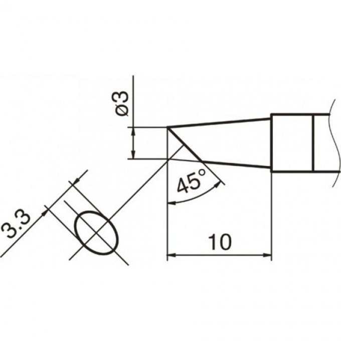 Сменный наконечник HAKKO T36-BC3