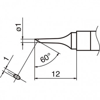 Сменный наконечник HAKKO T36-C1